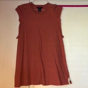 Blush pink t shirt dress